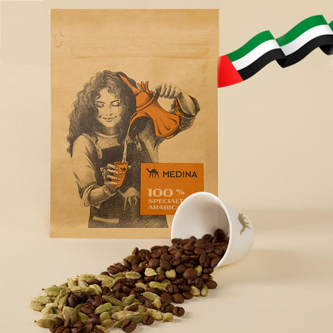 🇦🇪 Emirati Edition: Medina Coffee 100% Specialty Arabica with Cardamom